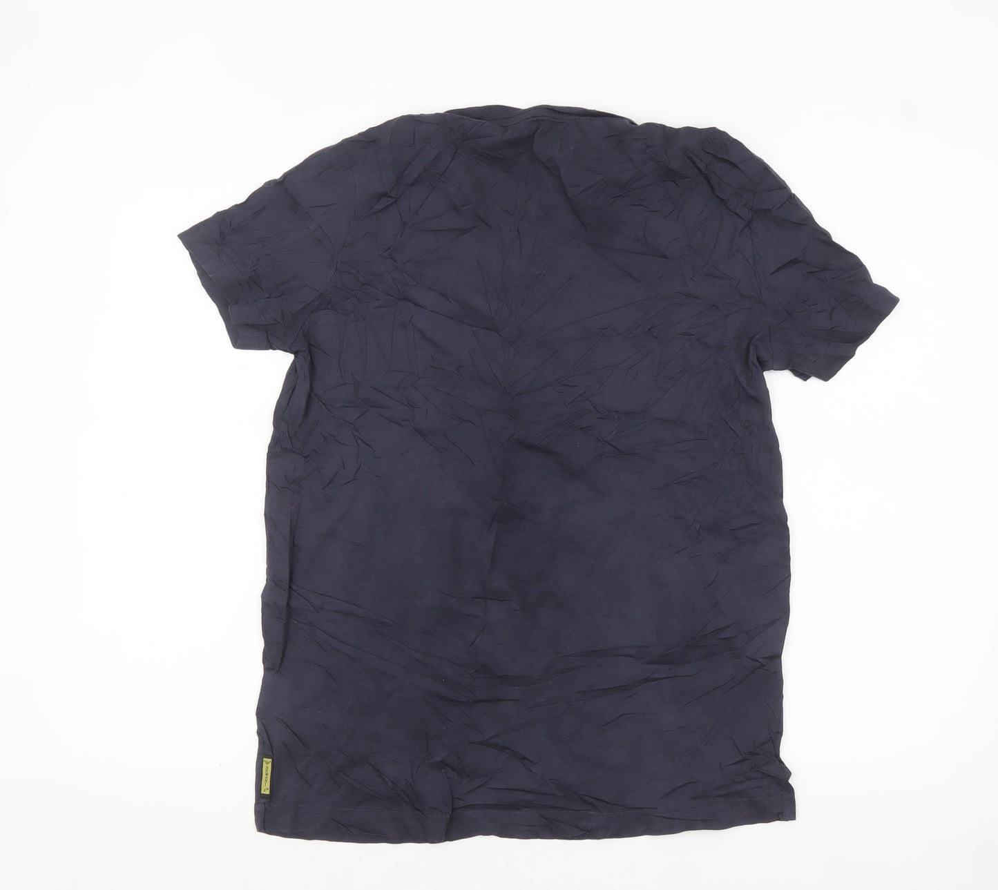 Armani Jeans Men's Navy Short Sleeve Crew Neck Graphic T-Shirt - Size L