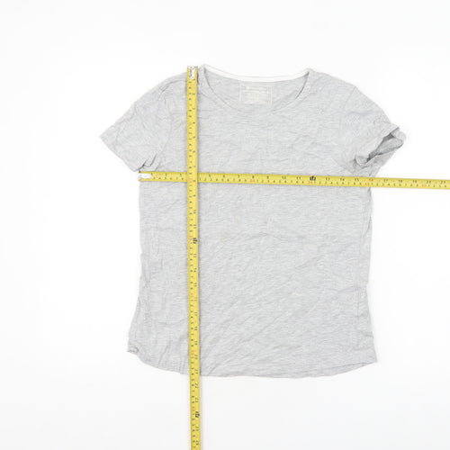 Mountain Warehouse Womens Grey Cotton Short Sleeve T-Shirt Size 6