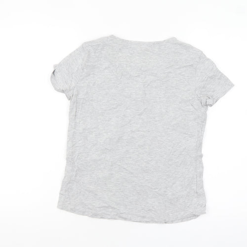 Mountain Warehouse Womens Grey Cotton Short Sleeve T-Shirt Size 6