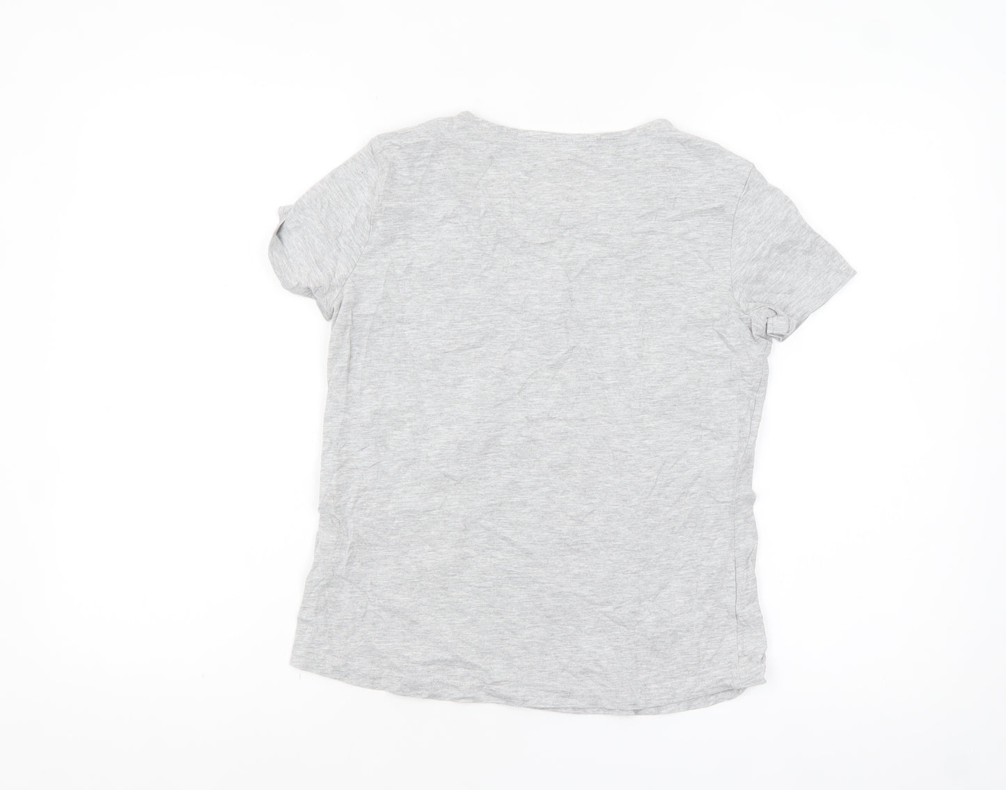 Mountain Warehouse Womens Grey Cotton Short Sleeve T-Shirt Size 6