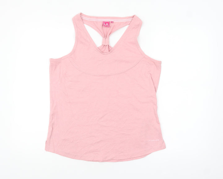 LA Gear Women's Pink Racerback Tank Top Size 18 Polyester Cotton
