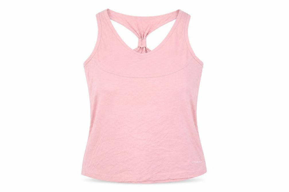 Front view of LA Gear Women's Pink Racerback Tank Top, size 18, Polyester Cotton