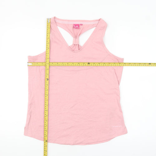 LA Gear Women's Pink Racerback Tank Top Size 18 Polyester Cotton