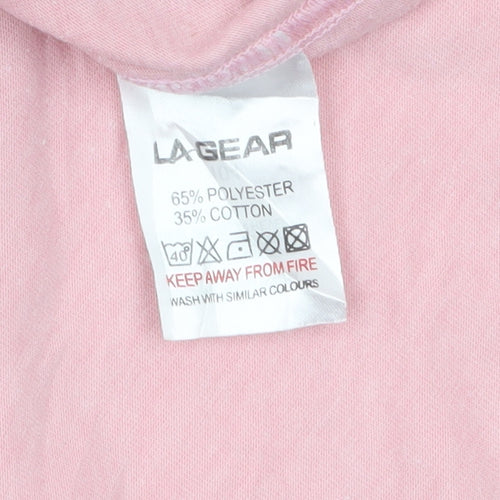 LA Gear Women's Pink Racerback Tank Top Size 18 Polyester Cotton
