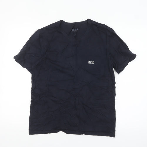 Hugo Boss Men’s Black Crew Neck Short Sleeve Cotton T-Shirt M