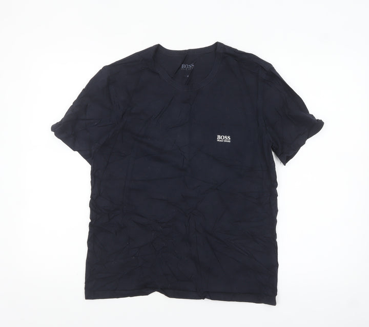 Hugo Boss Men’s Black Crew Neck Short Sleeve Cotton T-Shirt M