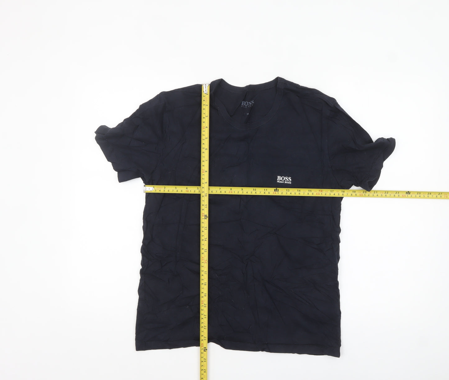 Hugo Boss Men’s Black Crew Neck Short Sleeve Cotton T-Shirt M