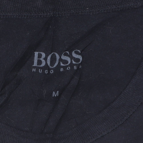 Hugo Boss Men’s Black Crew Neck Short Sleeve Cotton T-Shirt M