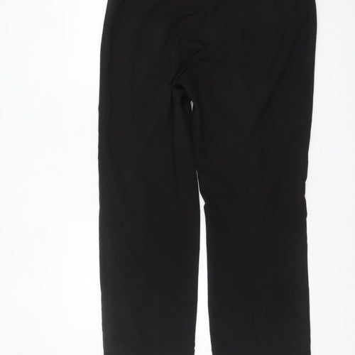 Simply Stock Shop Women's Black Size 12 Straight Leg Stretch Trousers