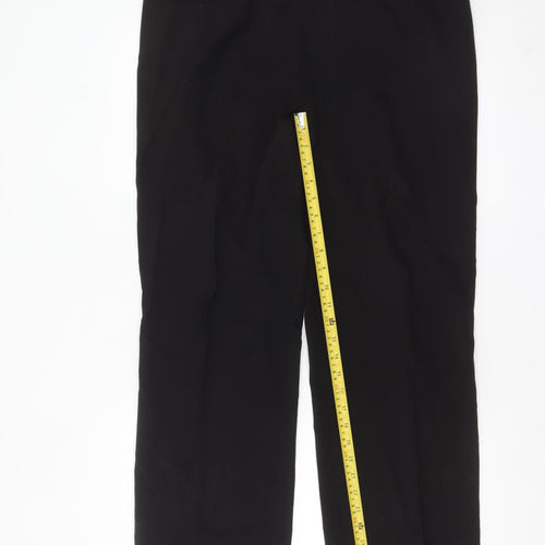Simply Stock Shop Women's Black Size 12 Straight Leg Stretch Trousers