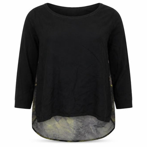 Marks and Spencer Autograph Womens Black Mix 3/4 Sleeve Tunic UK 10