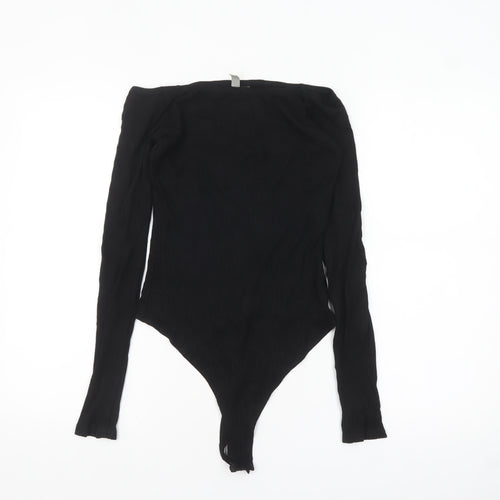 ASOS Women’s Black Long Sleeve Bodysuit UK 12 Slim Fit