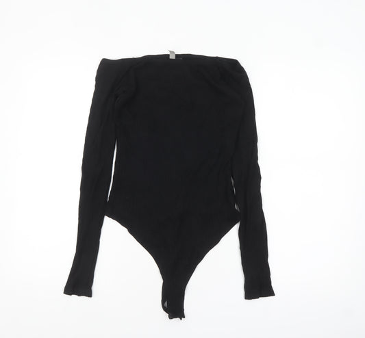 ASOS Women’s Black Long Sleeve Bodysuit UK 12 Slim Fit