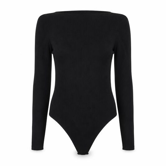 ASOS Women’s Black Long Sleeve Bodysuit UK 12 Slim Fit