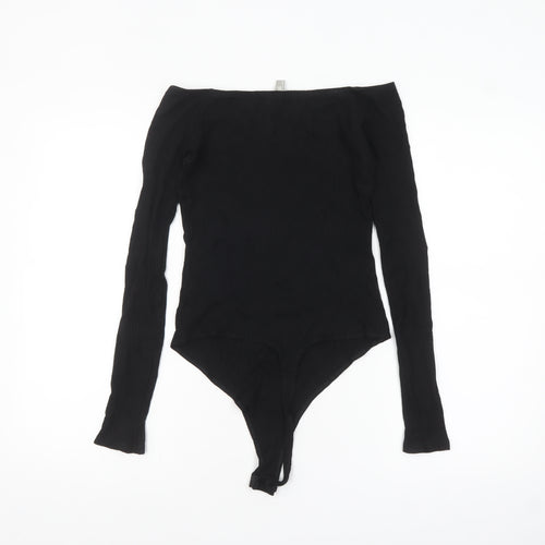 ASOS Women’s Black Long Sleeve Bodysuit UK 12 Slim Fit