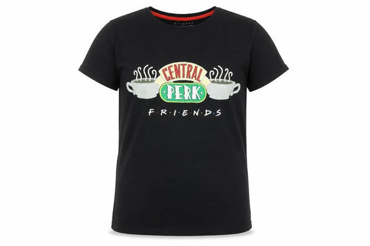 Character.com Girls Black Friends Central Perk Graphic T-Shirt 14-15 Years