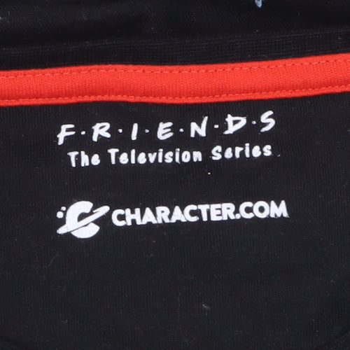 Character.com Girls Black Friends Central Perk Graphic T-Shirt 14-15 Years
