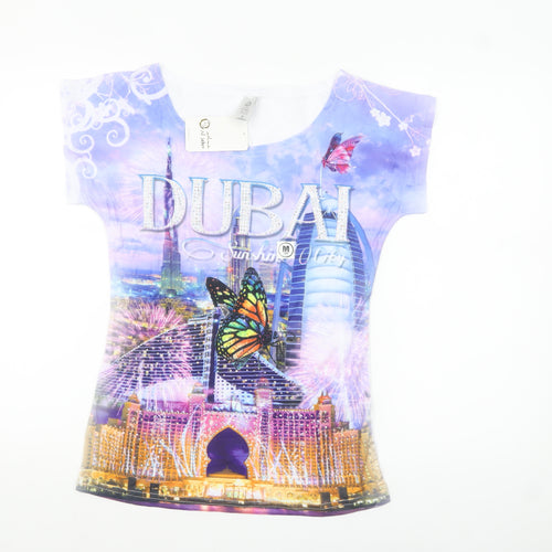 Al Jaber Women’s Multicoloured Dubai Graphic T-Shirt M