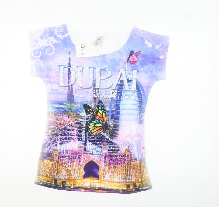 Al Jaber Women’s Multicoloured Dubai Graphic T-Shirt M