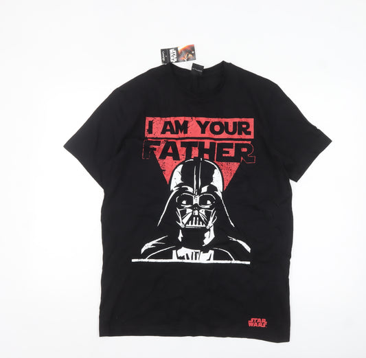 Star Wars Darth Vader Black Graphic T-Shirt George Men M