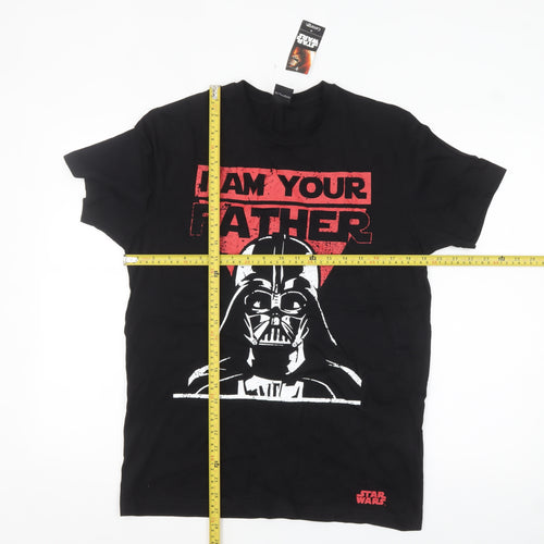 Star Wars Darth Vader Black Graphic T-Shirt George Men M