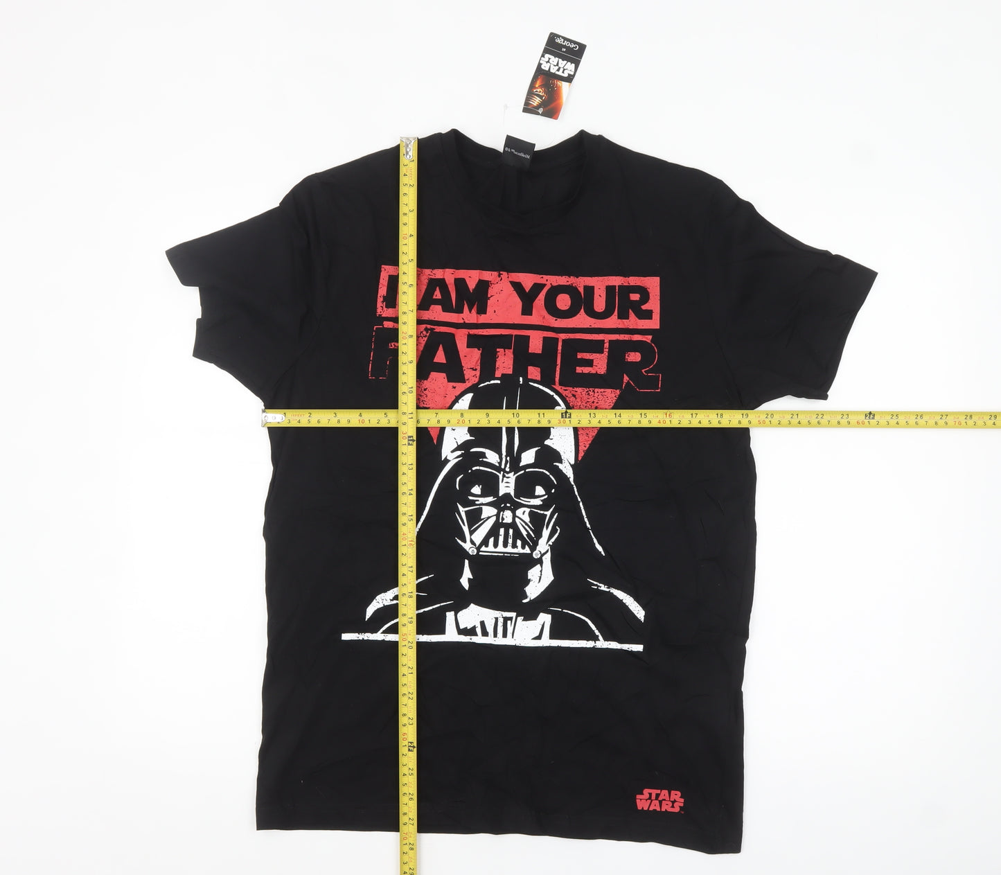 Star Wars Darth Vader Black Graphic T-Shirt George Men M