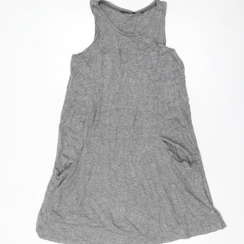 Next Women’s Grey Sleeveless Tank Dress Size 12 Casual Jersey