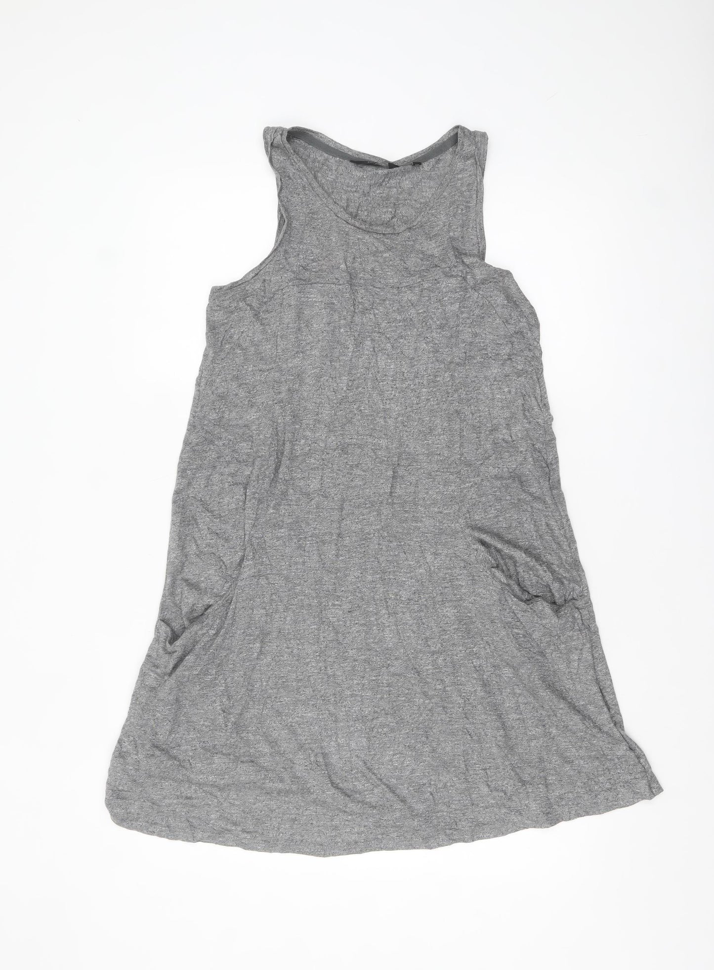 Next Women’s Grey Sleeveless Tank Dress Size 12 Casual Jersey