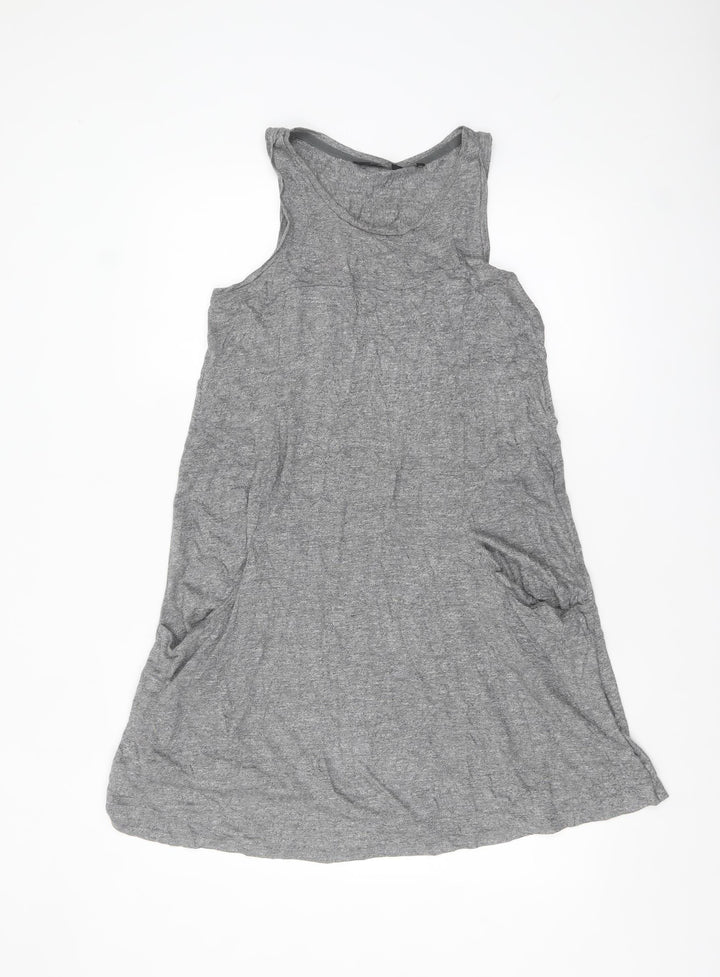 Next Women’s Grey Sleeveless Tank Dress Size 12 Casual Jersey