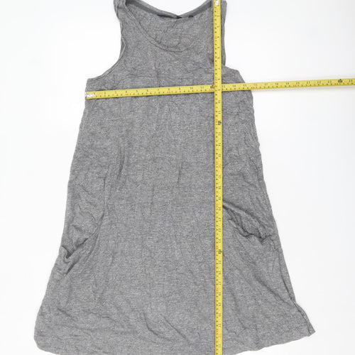 Next Women’s Grey Sleeveless Tank Dress Size 12 Casual Jersey