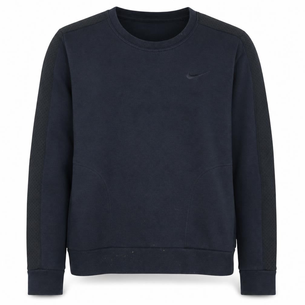 Front view of Nike Men's Black M Pullover Crew Neck Sweatshirt