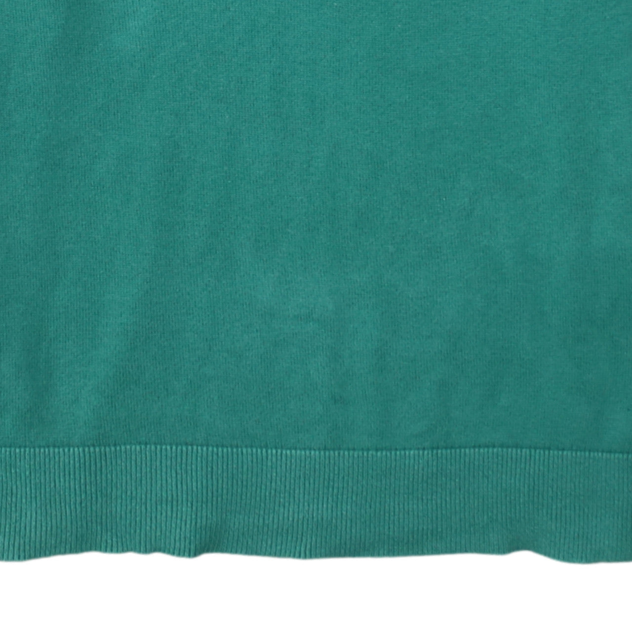 Tommy Hilfiger Men’s Green Cotton V-Neck Jumper Size M