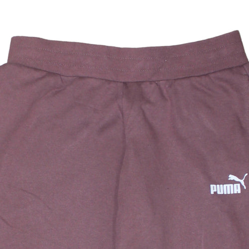 Puma Womens Brown Jogger Sweatpants Size M Fleece Activewear