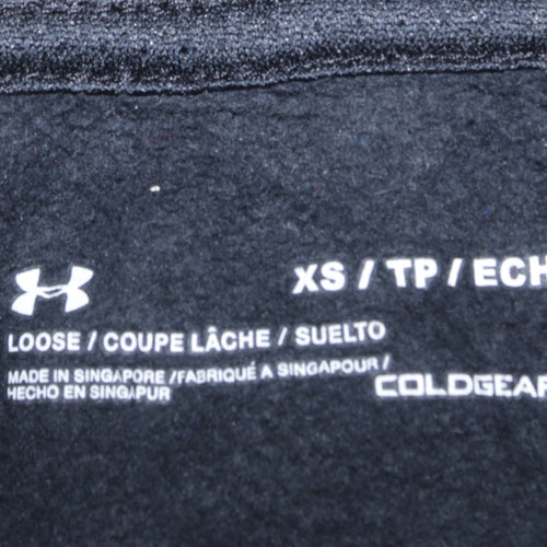 Under Armour Men's Black XS Pullover Hoodie Cedar Grove Panthers Soccer ColdGear