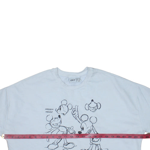 Disney Primark Women White Mickey Mouse Sweatshirt Size L