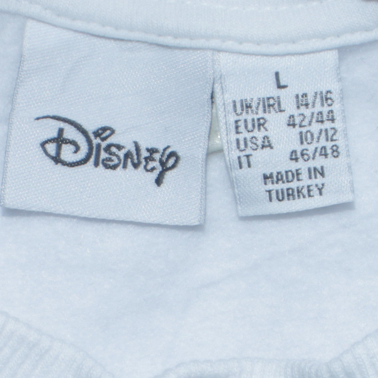 Disney Primark Women White Mickey Mouse Sweatshirt Size L