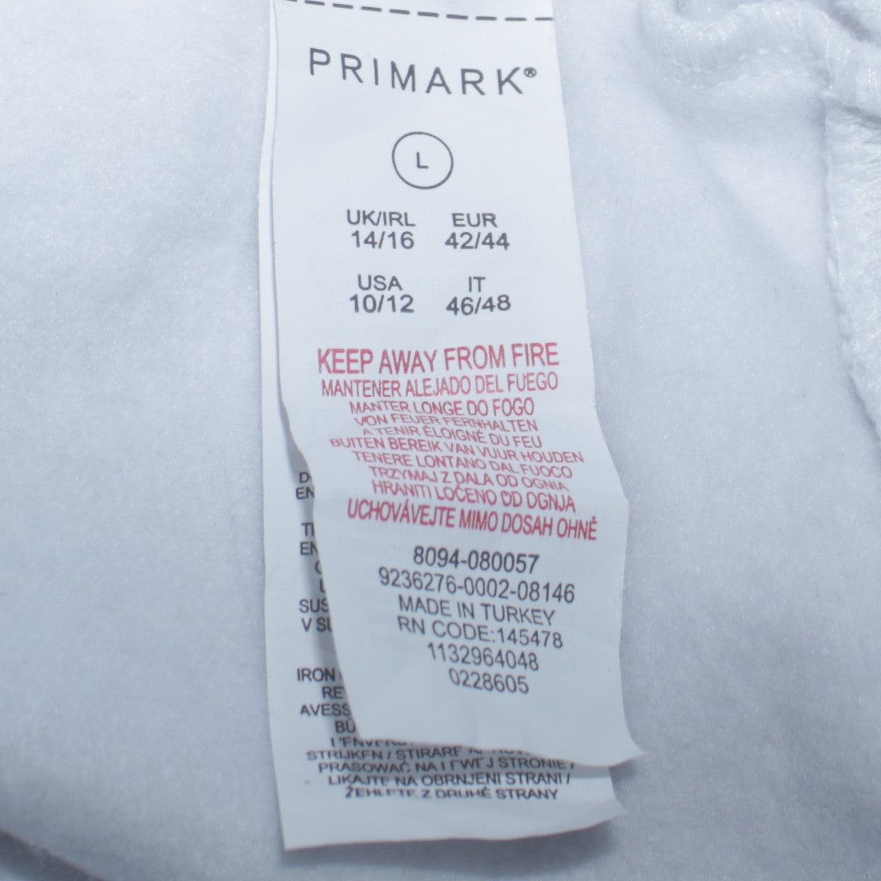 Disney Primark Women White Mickey Mouse Sweatshirt Size L