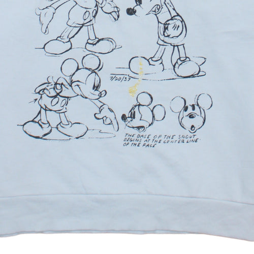 Disney Primark Women White Mickey Mouse Sweatshirt Size L