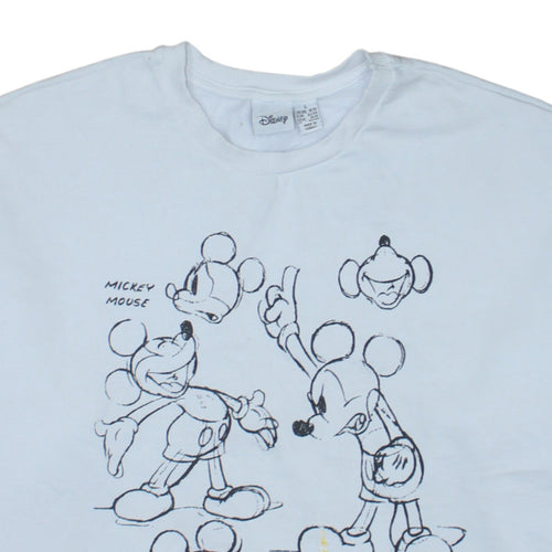 Disney Primark Women White Mickey Mouse Sweatshirt Size L