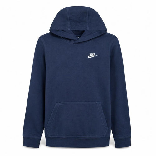 Nike Boys Blue Pullover Hoodie XL 158-170cm Logo Fleece Sweatshirt