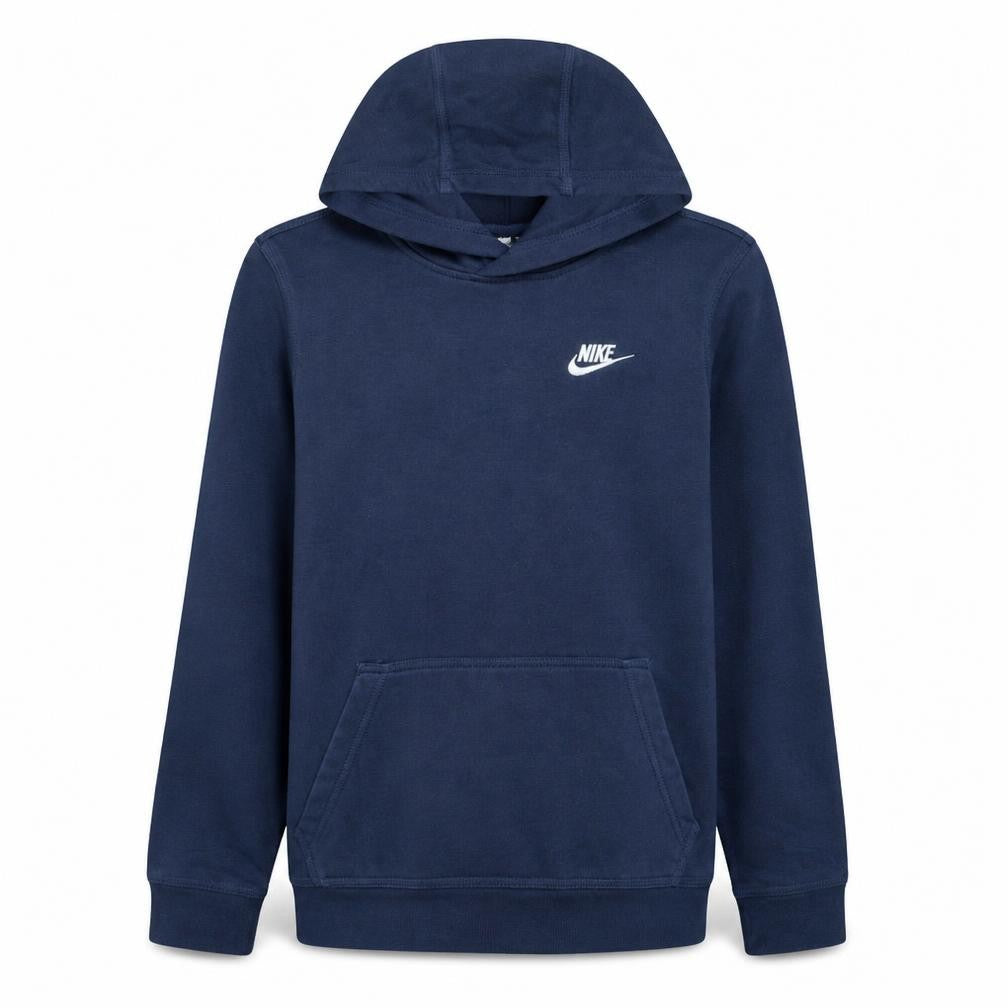 Nike Boys Blue Pullover Hoodie XL 158-170cm Logo Fleece Sweatshirt