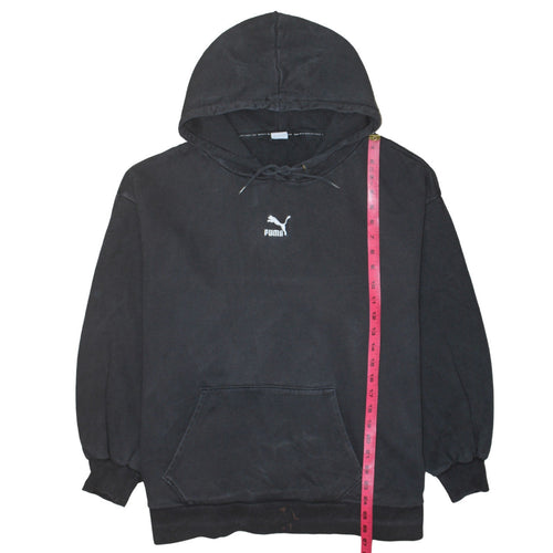 Puma Women Black XL Pullover Hoodie Sweatshirt Casual Cotton Blend