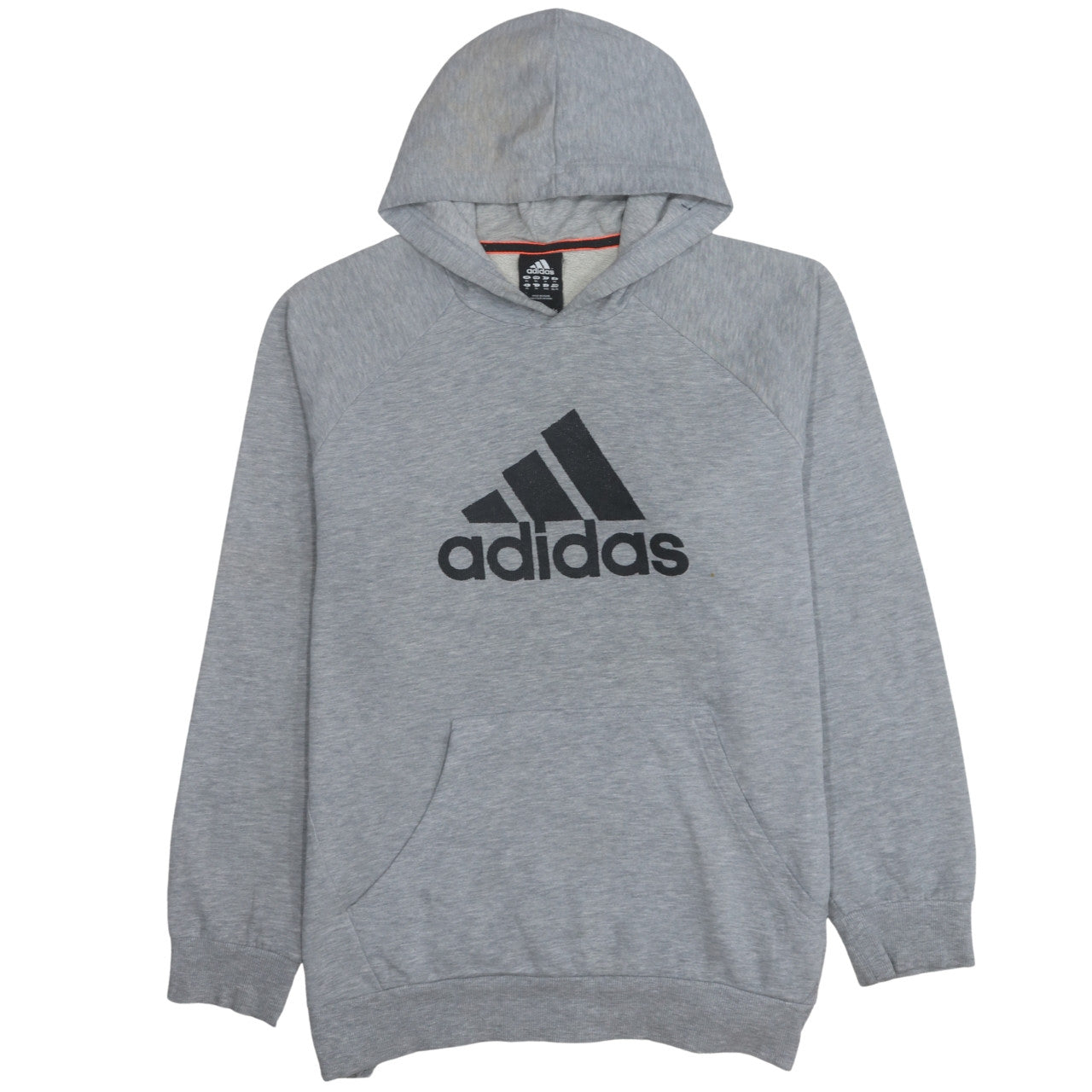 Adidas Men's Grey Pullover Hoodie XL Classic Logo Sweatshirt
