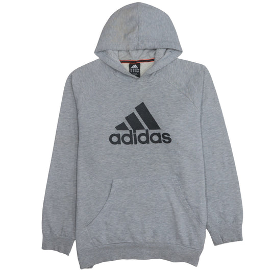 Adidas Men's Grey Pullover Hoodie XL Classic Logo Sweatshirt