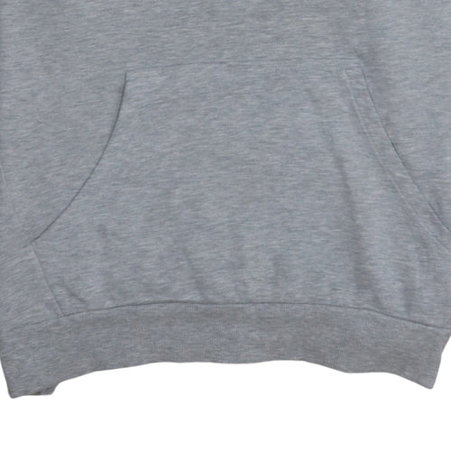 Adidas Men's Grey Pullover Hoodie XL Classic Logo Sweatshirt