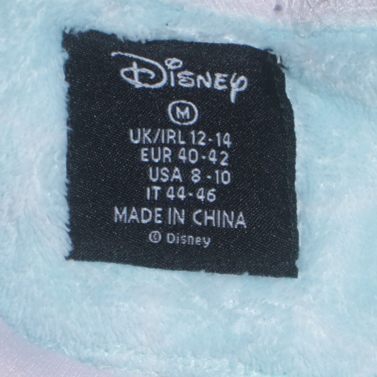 Disney Women Blue Fleece Ariel Mermaid Long Sleeve Nightshirt Size 12-14