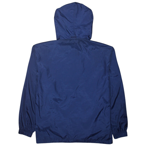FILA Women’s Blue Nylon Anorak Jacket S Hooded Windbreaker