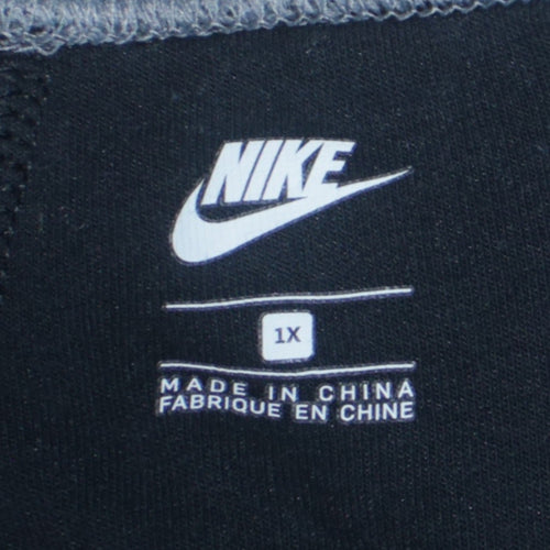 Nike Men Grey Jogger Trousers XL Regular Fit Jersey Activewear
