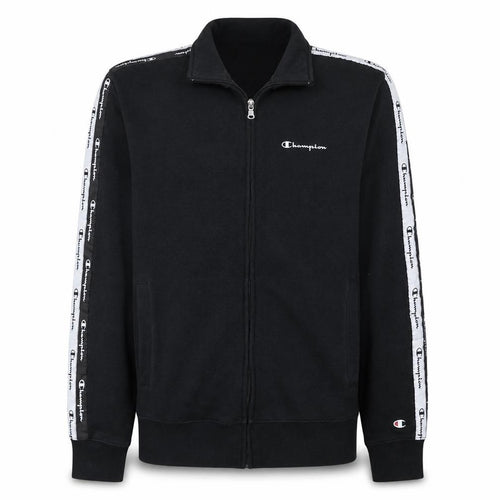 Champion Men's Black Medium Track Jacket Full Zip Cotton