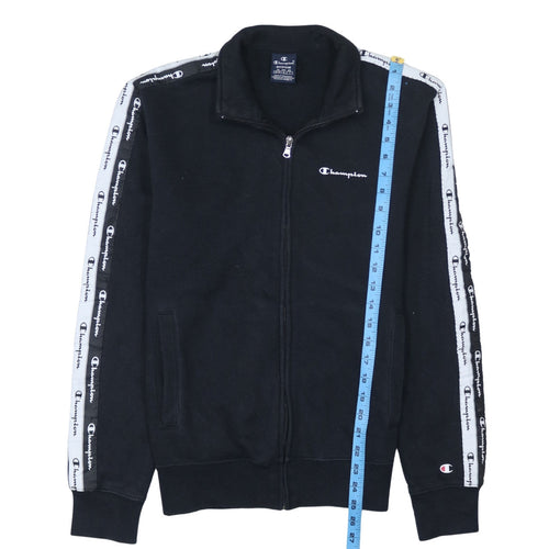 Champion Men's Black Medium Track Jacket Full Zip Cotton